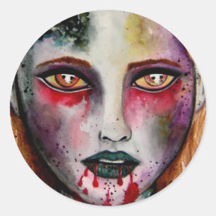 Zombie Girl Stickers