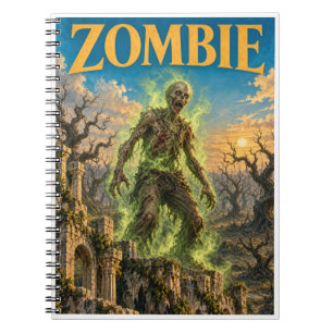 Zombie, Gothic Fantasy Monster Notebook