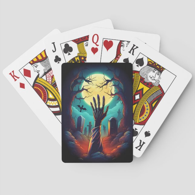 Zombie Grave Horror Playing Cards (Back)