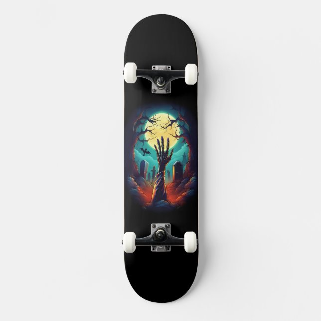 Zombie Grave Skateboard Design (Front)