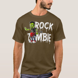 Zombie Guitar Undead Halloween Music T-Shirt