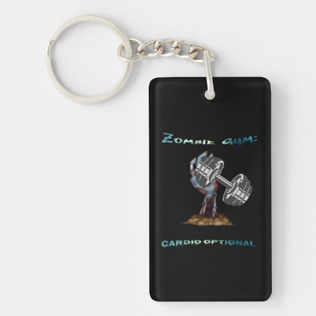 Zombie Gym: Cardio Optional Zombie Gym Keychain (Front)