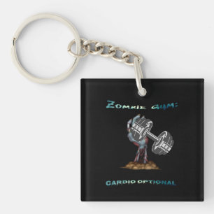 Zombie Gym: Cardio Optional Zombie Gym Keychain