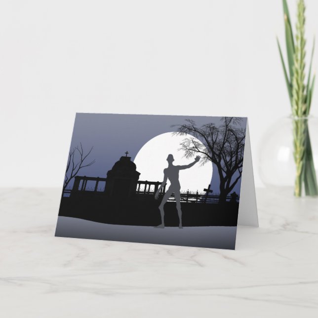 Zombie Halloween Card (Front)