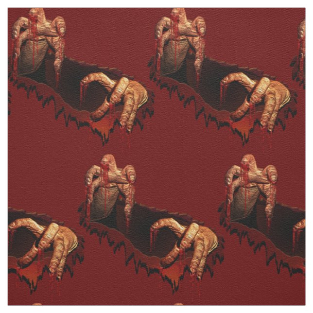 Zombie Halloween Fabric Custom Halloween Fabrics (Swatch)