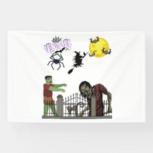 Zombie Halloween Land 4x6 Vinyl Banner