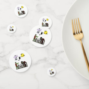 Zombie Halloween Land Table Confetti