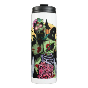 Zombie Halloween T ShirtScary Zombie Halloween Thermal Tumbler