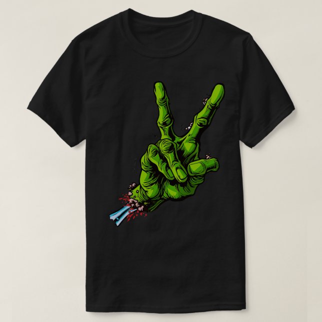Zombie Hand Giving T-Shirt (Design Front)