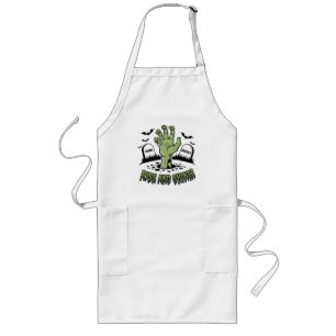 Zombie Hand Rising Halloween Design Fun and Spooky Long Apron