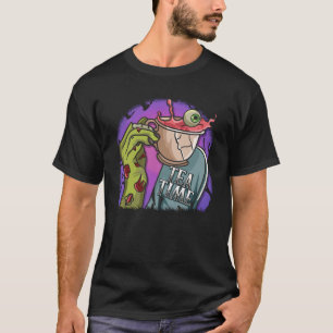 Zombie Hand Tea Time Spooky Halloween Costume T-Shirt