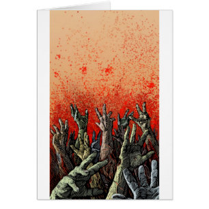 Zombie Hands Card