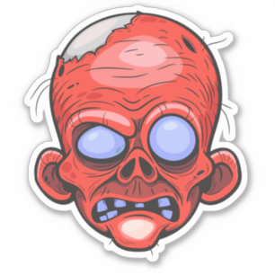 Zombie Head Illustration Art
