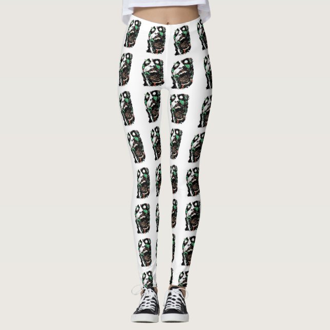 Zombie Head Leggings (Front)