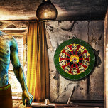 Zombie Head Shot Dartboard<br><div class="desc">Gnarly zombie design dartboard. Aim for the head.</div>