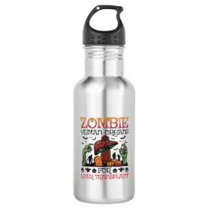 Zombie Human Organs Liver Transplant Halloween Gra 532 Ml Water Bottle