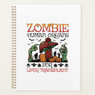 Zombie Human Organs Liver Transplant Halloween Gra Planner