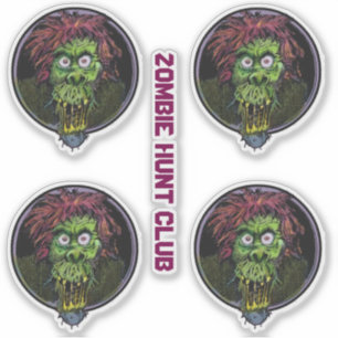 ZOMBIE HUNT CLUB STICKERS