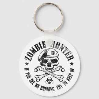 zombie hunter undead living dead keychain