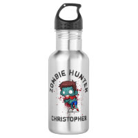 Zombie Hunter with Blood Splatter Creepy Cool