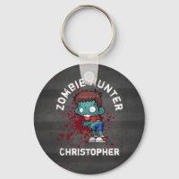 Zombie Hunter with Blood Splatter Creepy Cool