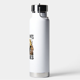 Zombie Hunting Dog Vintage Halloween Tee_1 Water Bottle