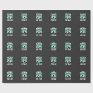 Zombie I Will Eat You Halloween Design_1 Wrapping Paper