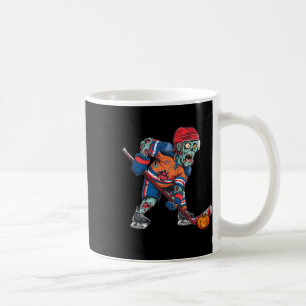 Zombie Ice Hockey Player Fun Halloween Costume Sca Coffee Mug