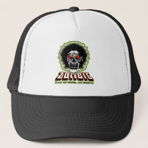 ZOMBIE -If your not running...you should be! Green Trucker Hat