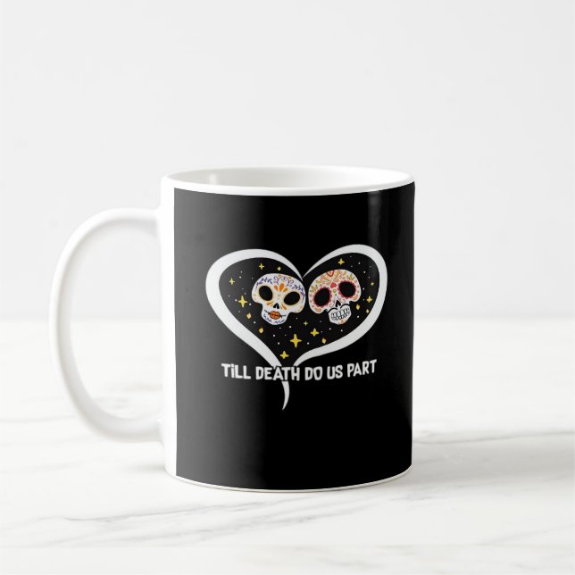 Zombie In Graveyard - Till Death Do Us Part Coffee Mug (Left)