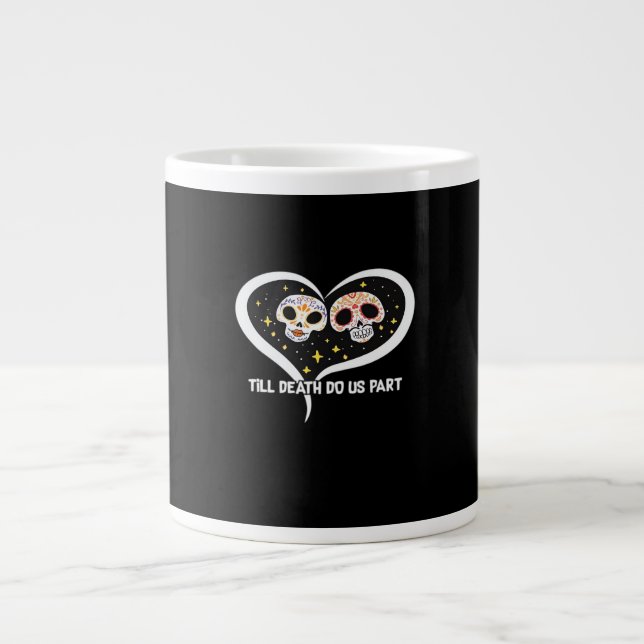 Zombie In Graveyard - Till Death Do Us Part Large Coffee Mug (Front)
