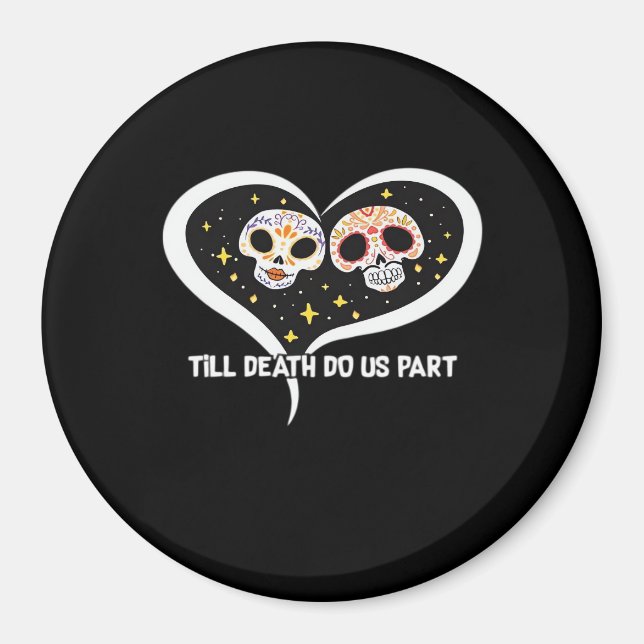 Zombie In Graveyard - Till Death Do Us Part Magnet (Front)
