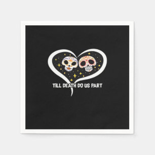 Zombie In Graveyard - Till Death Do Us Part Napkin