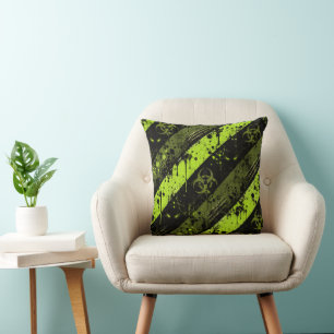 Zombie Invasion Halloween Costume Party Throw Pillow