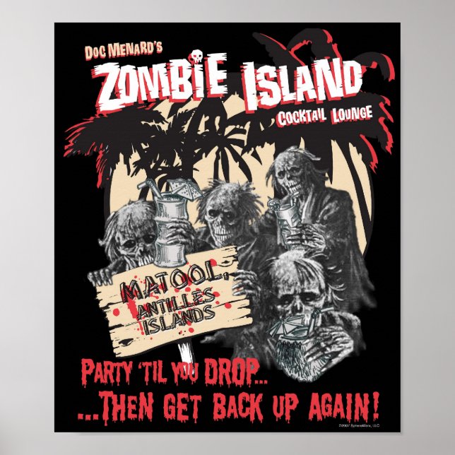 Zombie Island Cocktail Lounge Poster (Front)