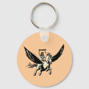 Zombie Jesus Rides Again Keychain