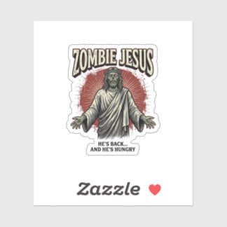 Zombie Jesus Vintage Engraving Funny Shirt Design_