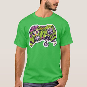Zombie Joystick I Controller Halloween Gamer Horro T-Shirt