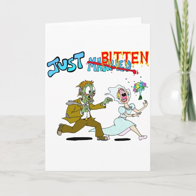 Zombie Just Married Announcement (Front)