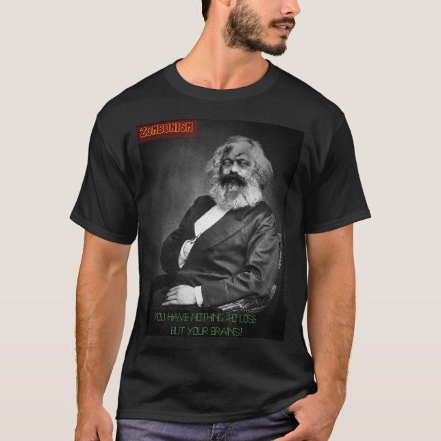 Zombie Karl Marx/ Zombunism T-Shirt (Front)