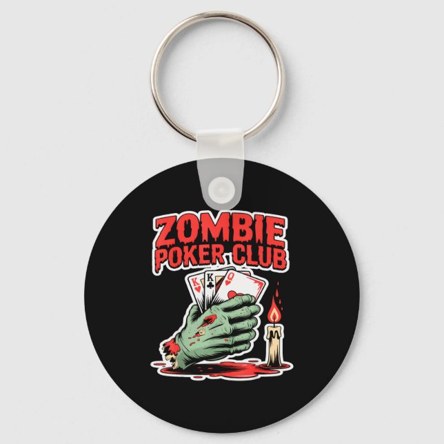 Zombie Ker Club Halloween  Keychain (Front)