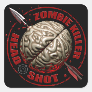 Zombie Killer Square Sticker