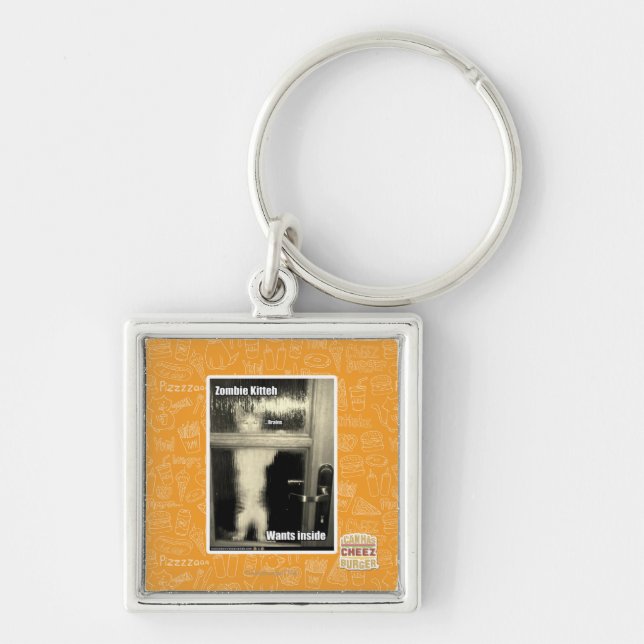 Zombie Kitteh Keychain (Front)