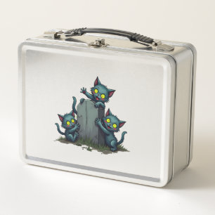 Zombie Kitten Uprising Metal Lunch Box