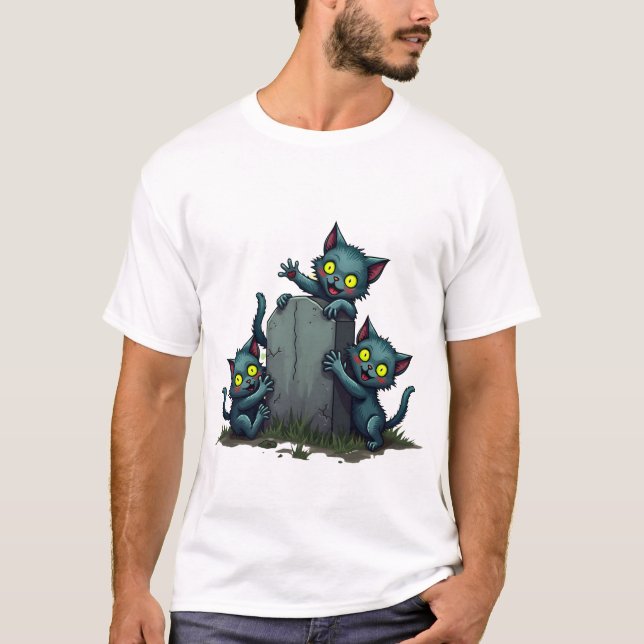 Zombie Kitten Uprising T-Shirt (Front)