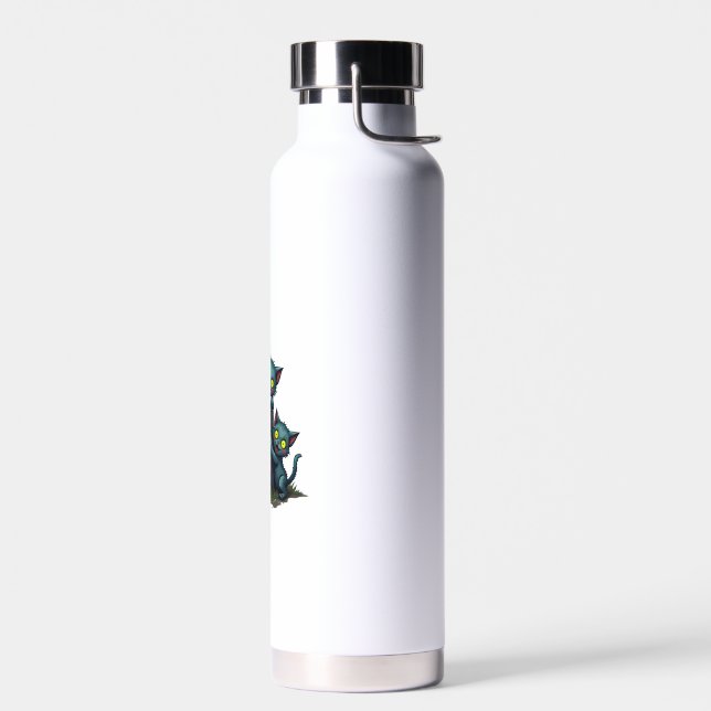 Zombie Kitten Uprising Water Bottle (Left)