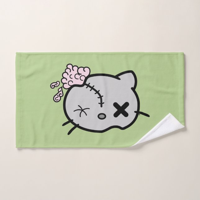 Zombie Kitty Hand Towel (Hand Towel)