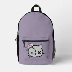 Zombie Kitty Printed Backpack
