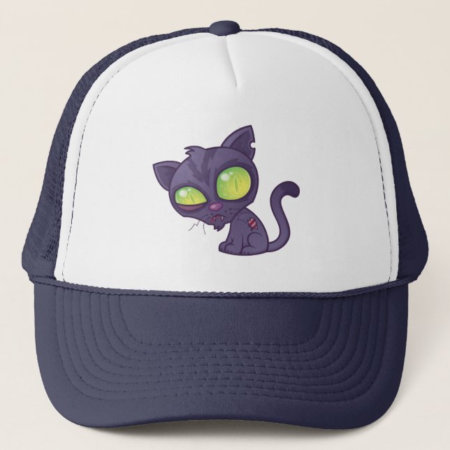 Zombie Kitty Trucker Hat (Front)