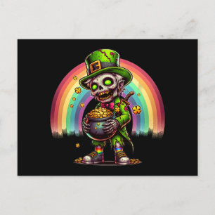 Zombie Leprechaun Postcard